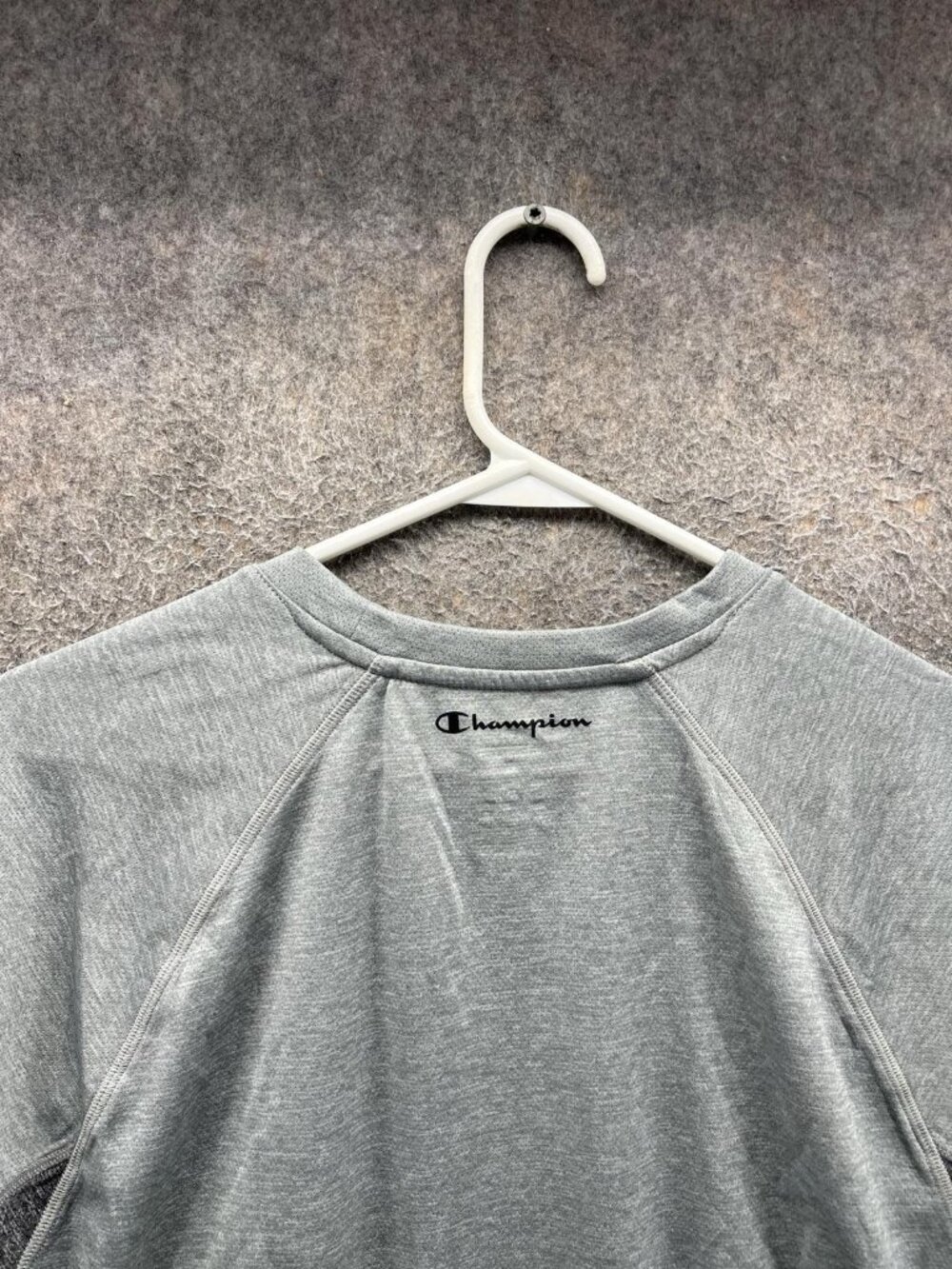 Champion Powertrain Vapor Shirt Mens Large Gray Short Sleeve Performance Top - Picture 10 of 11